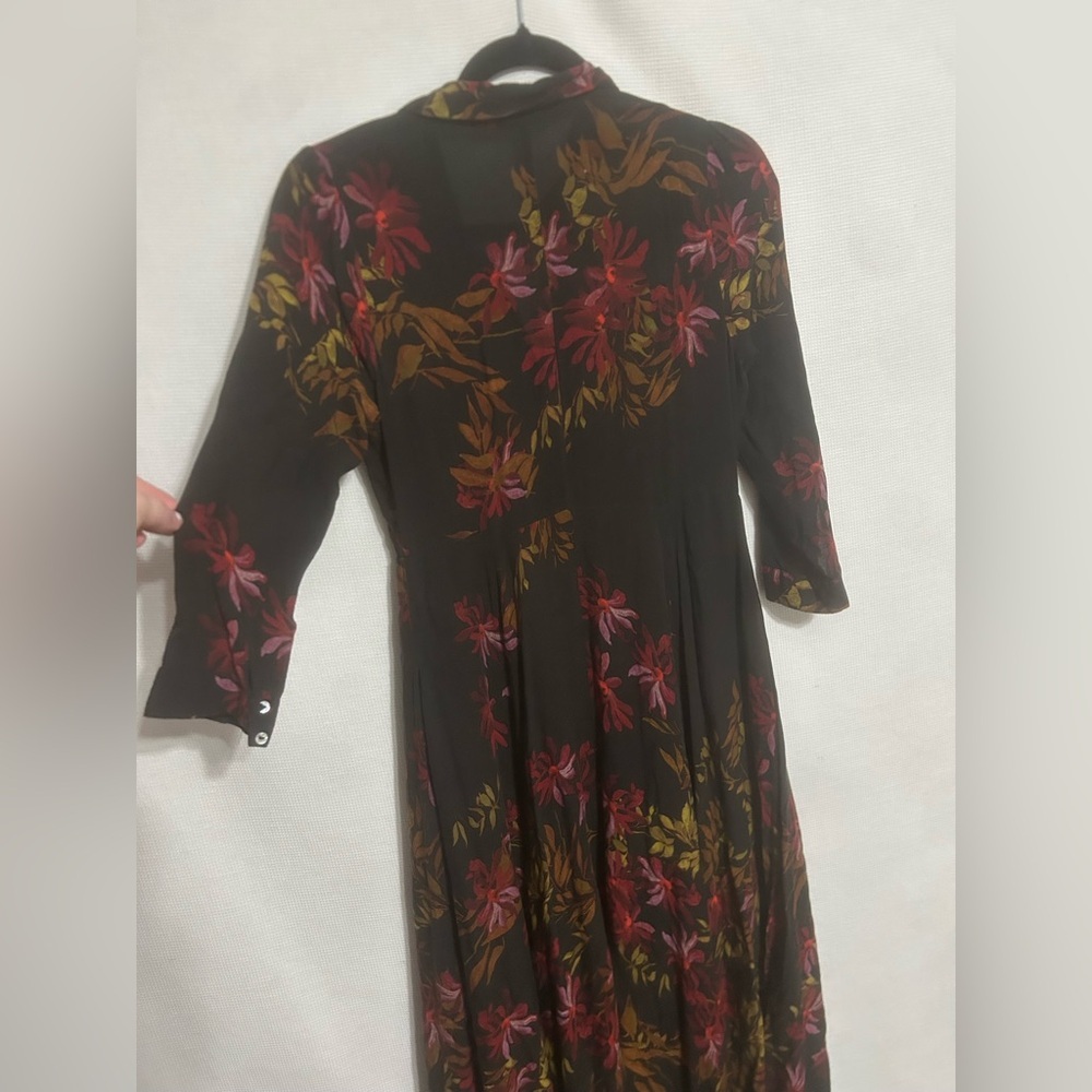 Rare Free People After The Storm Black Red Floral Print Boho Maxi Shirt
Dress 4 - Picture 10 of 11